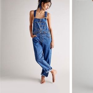 Free people ziggy denim overalls